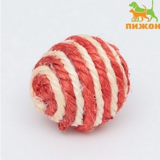 Игрушка для кошек шарик из сизали 4,5см