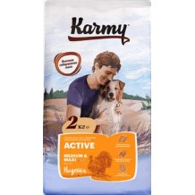 Karmy Active Medium & Maxi Индейка сухой корм для собак средних и крупных пород старше 1 года, с повышенным уровнем физической активности