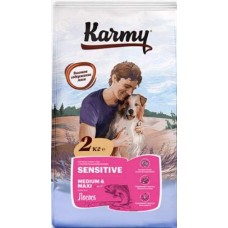 Karmy Sensitive Medium & Maxi Лосось сухой корм для собак средних и крупных пород старше 1 года, с чувствительным пищеварением