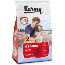 Karmy Medium Junior Индейка сухой корм для щенков средних пород до 1 года