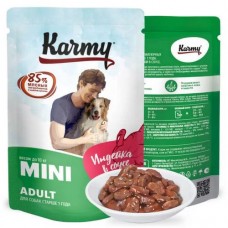 Karmy Mini Adult Индйка в соусе для собак мелких и миниатюрных пород в возрасте старше 1 года