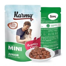 Karmy Mini Junior Индейка в соусе для щенков мелких и миниатюрных пород до 1 года