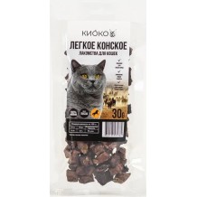 КИОКО лакомства для кошек Легкое конское