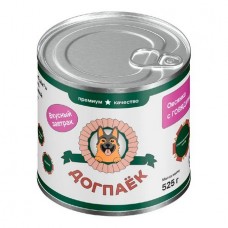 МУХТАРОВО Корм влажный ДогПаёк Вкусный завтрак Овсянка с говядиной 525г