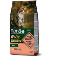 Monge Cat BWild GRAIN FREE беззерновой корм из лосося для взрослых кошек