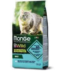Monge Cat BWild GRAIN FREE беззерновой корм из трески для взрослых кошек