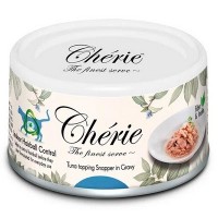 Pettric Cherie Hairball Control для кошек для вывода шерсти тунец с морским лещем в подливе Tuna topping sea bream in gravy 80г