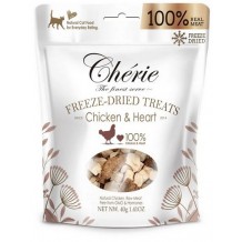 Pettric Cherie Сублимированное лакомство для кошек,куриная грудка и сердечки, 40 г, технология Freeze Dry