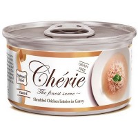 Pettric Cherie Signature gravy Влажный корм для кошек беззерновой, с курицей в подливе, холистик, Shredded Chicken Entrées in Gravy 80г.