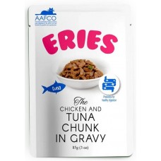 Pettric ERIES Tuna with Chicken Chunk in Gravy, влажный корм для кошек, тунец с курицей кусочки в соусе 85г. Pettric ERIES Tuna with Chicken Chunk in Gravy, влажный корм для кошек, тунец с курицей кусочки в соусе 85г.