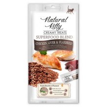 Pettric Natural Kitty Лакомство крем-суп для кошек Курица, куриная печень и семя льна, 4х12гр. Pettric Natural Kitty Лакомство крем-суп для кошек Курица, куриная печень и семя льна, 4х12гр.