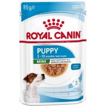 Royal Canin Mini Puppy Влажный корм для щенков мелких пород в возрасте до 10 месяцев, кусочки в соусе