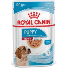 Royal Canin Medium Puppy Влажный корм для щенков средних пород до 12 месяцев, кусочки в соусе Royal Canin Medium Puppy Влажный корм для щенков средних пород до 12 месяцев, кусочки в соусе