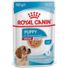 Royal Canin Medium Puppy Влажный корм для щенков средних пород до 12 месяцев, кусочки в соусе Royal Canin Medium Puppy Влажный корм для щенков средних пород до 12 месяцев, кусочки в соусе