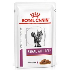 Royal Canin RENAL WITH BEEF (РЕНАЛ С ГОВЯДИНОЙ) Влажный корм для кошек для поддержания функции почек