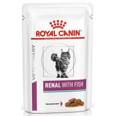 Royal Canin RENAL WITH FISH (РЕНАЛ С РЫБОЙ) Влажный корм для кошек для поддержания функции почек