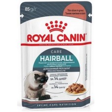 Royal Canin Hairball Care Влажный корм для взрослых кошек для снижения риска образования волосяных комочков кусочки в соусе