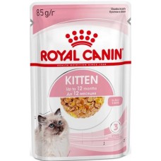 Royal Canin Kitten Jelly Влажный корм для котят в возрасте до 12 месяцев, кусочки в желе