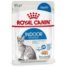 Royal Canin ​​Indoor Sterilized Влажный корм для взрослых кастрированных и стерилизованных кошек, живущих в помещении, паштет.