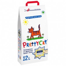 Наполнитель впитывающий древесный "PrettyCat Wood Granules" 4 кг (12 л)