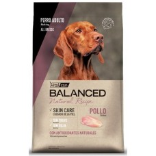 Vitalсan Balanced Dog Adult Natural Recipe Chicken Skin and Care Сухой корм для взрослых собак всех пород с курицей для кожи и шерсти