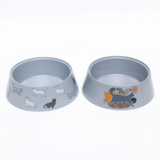 Миска для кошек Cats 0,3л серая