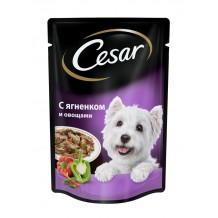  Cesar влажный корм для взрослых собак, ягненок с овощами