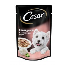 Cesar Паучи для собак с говядиной в сливочном соусе 
