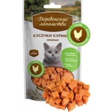 Деревенские лакомства для кошек Кусочки куриные нежные