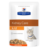 Hill's Prescription Diet Feline k/d пауч для кошек лечение заболеваний почек курица