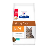 HILL'S  Prescription Diet сух.для кошек K/D лечение заболеваний почек, профилактика МКБ оксалаты, ураты Тунец