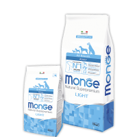 Monge Dog Speciality Light сух.корм для собак всех пород низкокалорийный лосось с рисом