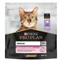 PRO PLAN® DELICATE DIGESTION Сухой корм для кошек старше 7 лет для чувствительного пищеварения с индейкой 1,5кг