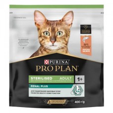 PRO PLAN® Sterilised RENAL PLUS Сухой корм для взрослых стерилизованных кошек с лососем 400г