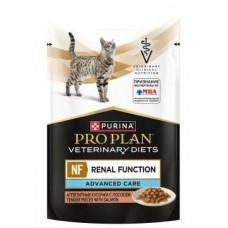 PRO PLAN® VETERINARY DIETS NF Renal Function Advanced Care (Поздняя стадия). Влажный диетический полнорационный корм для кошек для поддержания функции почек при хронической почечной недостаточности, с лососем