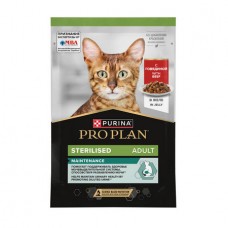 PRO PLAN® Sterilised MAINTENANCE Влажный корм для взрослых стерилизованных кошек, с говядиной в желе, 85 г