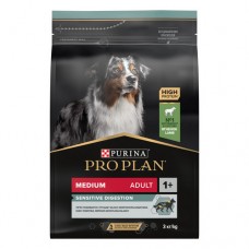 PRO PLAN® SENSITIVE DIGESTION Сухой корм для взрослых собак средних пород с чувствительным пищеварением с ягненком 3кг
