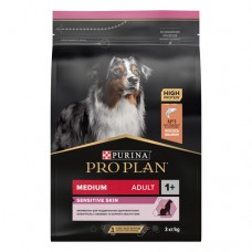 PRO PLAN® SENSITIVE SKIN Сухой корм для взрослых собак средних пород с чувствительной кожей с лососем 14кг
