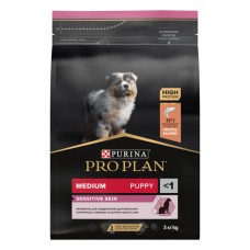 PRO PLAN® SENSITIVE SKIN Puppy Сухой корм для щенков средних пород с чувствительной кожей с лососем