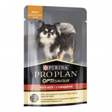 PURINA PRO PLAN пауч для взрослых собак с говядиной